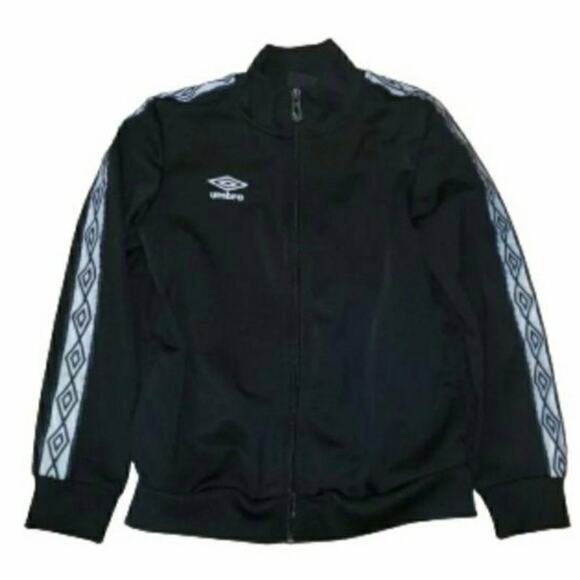 Umbro Boy's 6/7 Black Diamond Tape Track Soccer Jacket - Picture 1 of 4